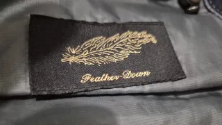 Abrigo Massimo Dutti Azul Plumón con Capucha