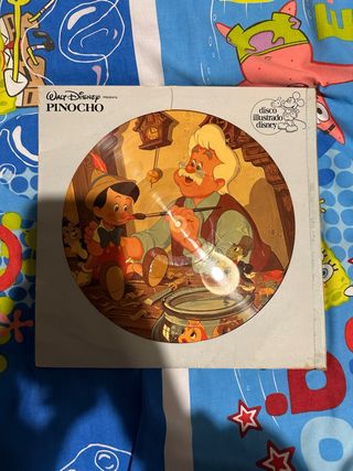 Disco Vinilo Ilustrado Disney Pinocho