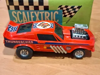 SCALEXTRIC FORD MUSTANG DRAGSTER en caja