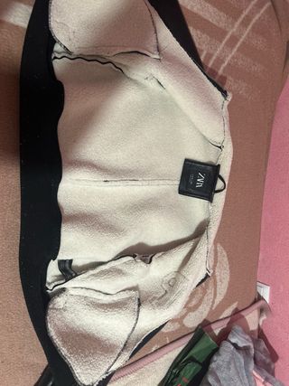 Chaqueta Zara niña, cuero y borrego