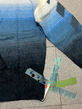 Maglione Off-White Blu/Grigio