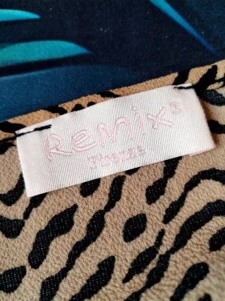 Abito fantasia zebrata beige e nero