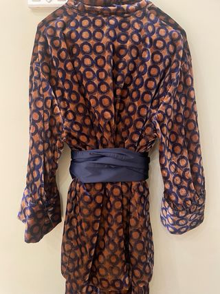 Kimono terciopelo Fajín pantalón talla única