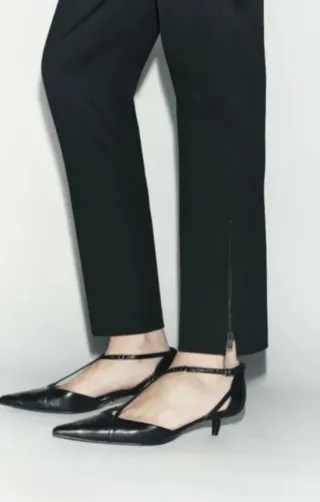Pantalón de vestir Zara negro