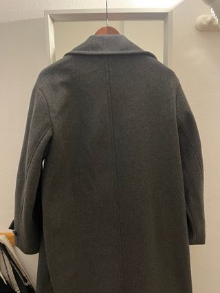 Abrigo oversize Zara gris talla única
