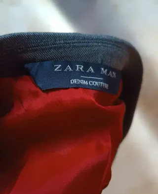 Americana/blazer Zara Talla S Gris Oscuro