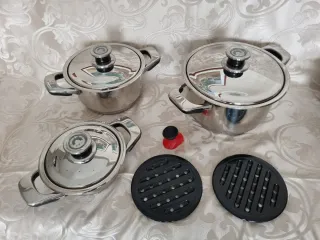 Batteria pentole AMC 23 pezzi Inox 18/10