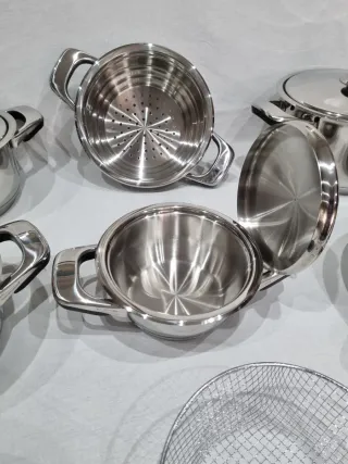 Batteria pentole AMC 23 pezzi Inox 18/10