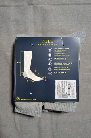 Pack 6 Pares Calcetines Polo Ralph Lauren Gris