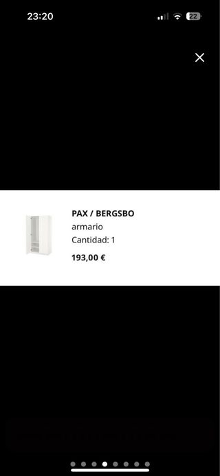 Guardaroba Pax bianco di Ikea