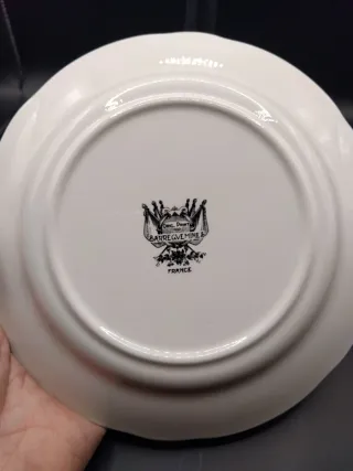 🇨🇵 Plato Sarreguemines Verde y Blanco