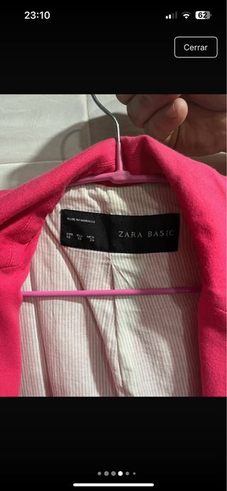 Blazer Zara XS Fucsia