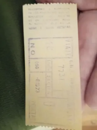 Billete Autobús EMT Madrid 1973