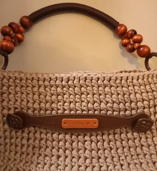 Borsetta donna sabbia Handmade