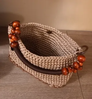 Borsetta donna sabbia Handmade