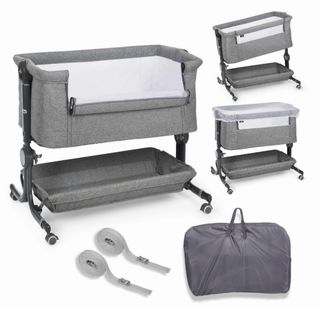 Mini Cuna Colecho Gris