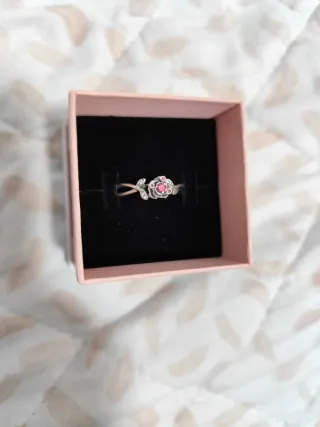 Anillo Pandora Disney La Bella y la Bestia