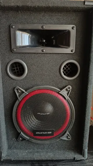 Altavoces Pasivos y Amplificador SPL 500. En mano