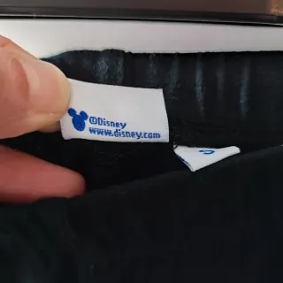 Mallas Disney Negras con Raya Blanca