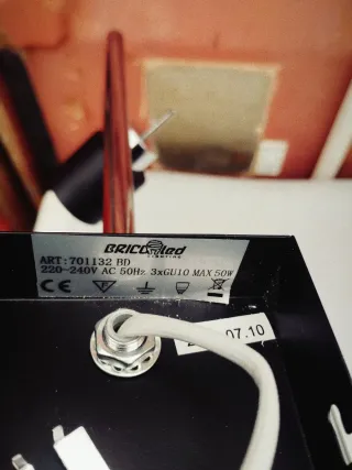 Lámpara de techo , aplique de luz BRICOLED 3 focos