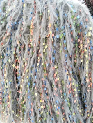 Chaqueta pelo fiesta multicolor talla única