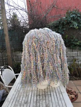 Chaqueta pelo fiesta multicolor talla única