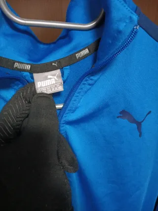 Chaqueta Puma cuello alto azul