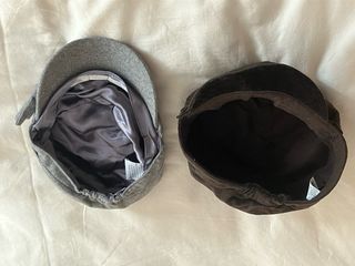 Pack 2 gorras negras y grises