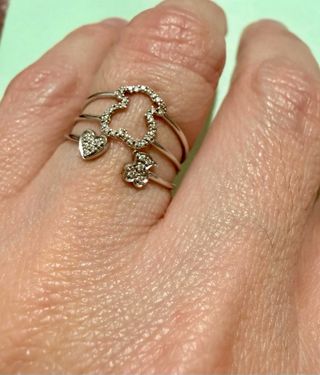 Anillo Tous Corazón Oro 18kt con Diamantes