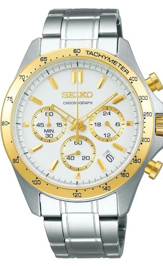Reloj Seiko Chronograph Hombre Oro/Plata