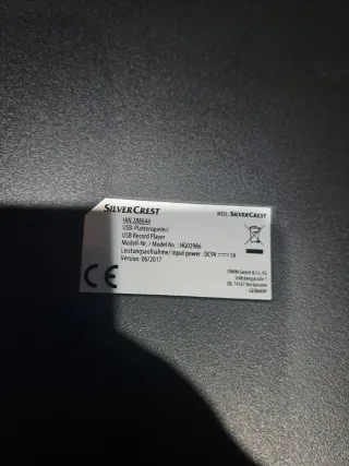 Giradischi in vinile marrone e nero