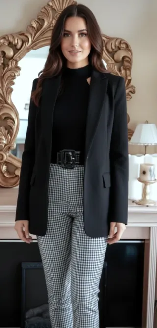 Jersey negro asimétrico