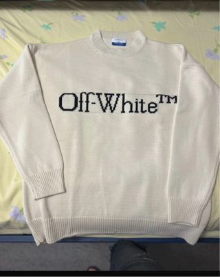 Maglione Off-White Beige Taglia Unica