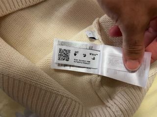 Maglione Off-White Beige Taglia Unica