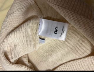 Maglione Off-White Beige Taglia Unica