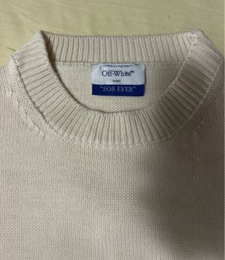 Maglione Off-White Beige Taglia Unica