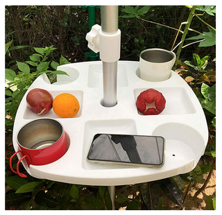 Vassoio portaoggetti per ombrellone in ABS