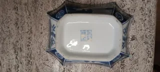 Cuenco de porcelana azul y blanco chino