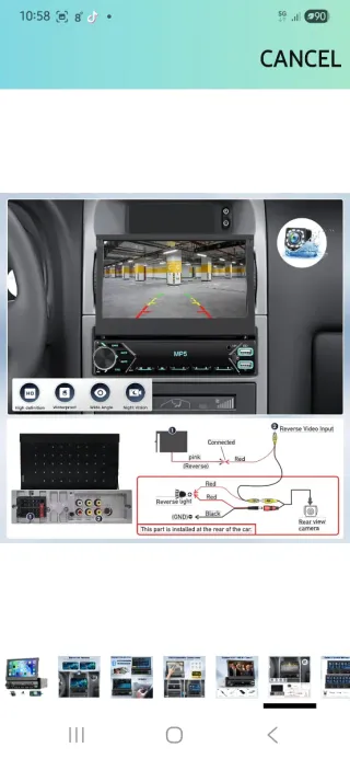Radio Coche Pantalla 7 Android Auto CarPlay
