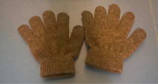 Guantes de lana marrones