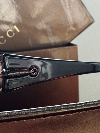 Gafas de sol Gucci Marrón y Dorado