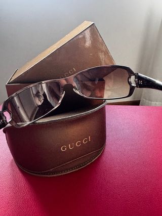 Gafas de sol Gucci Marrón y Dorado