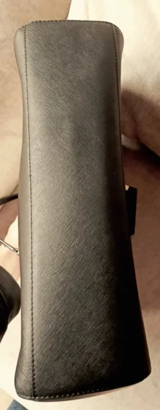 Bolso Piel Grabada Purificación García Negro/Beige