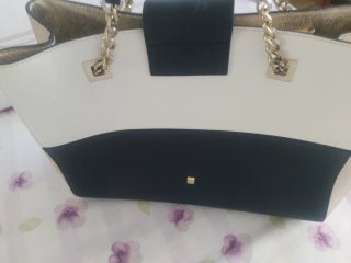 Bolso grabado  P. García Negro/Beige