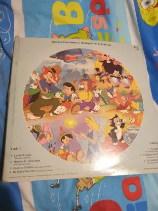 Vinilo Disney Pinocho Ilustrado