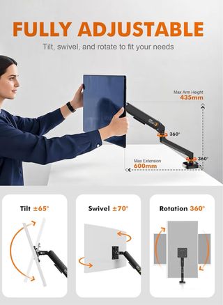 Supporto per Monitor da Scrivania Ibergrif 13-32"