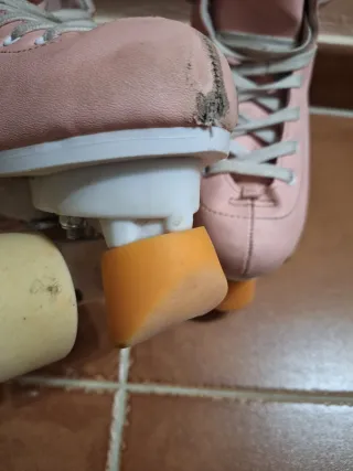 Patines de iniciación rosas