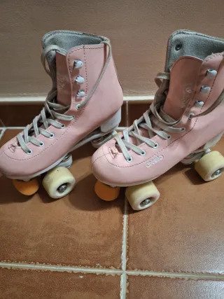 Patines de iniciación rosas
