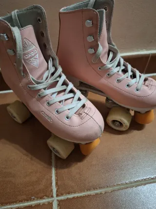 Patines de iniciación rosas