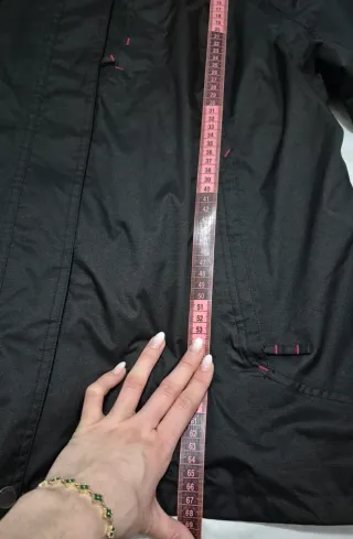 Chaqueta Impermeable Quechua 2XL Negra y Rosa